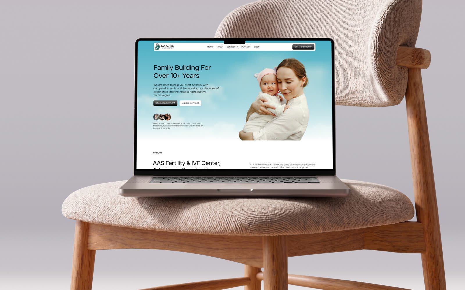 AAS Fertility & IVF Center brand and website