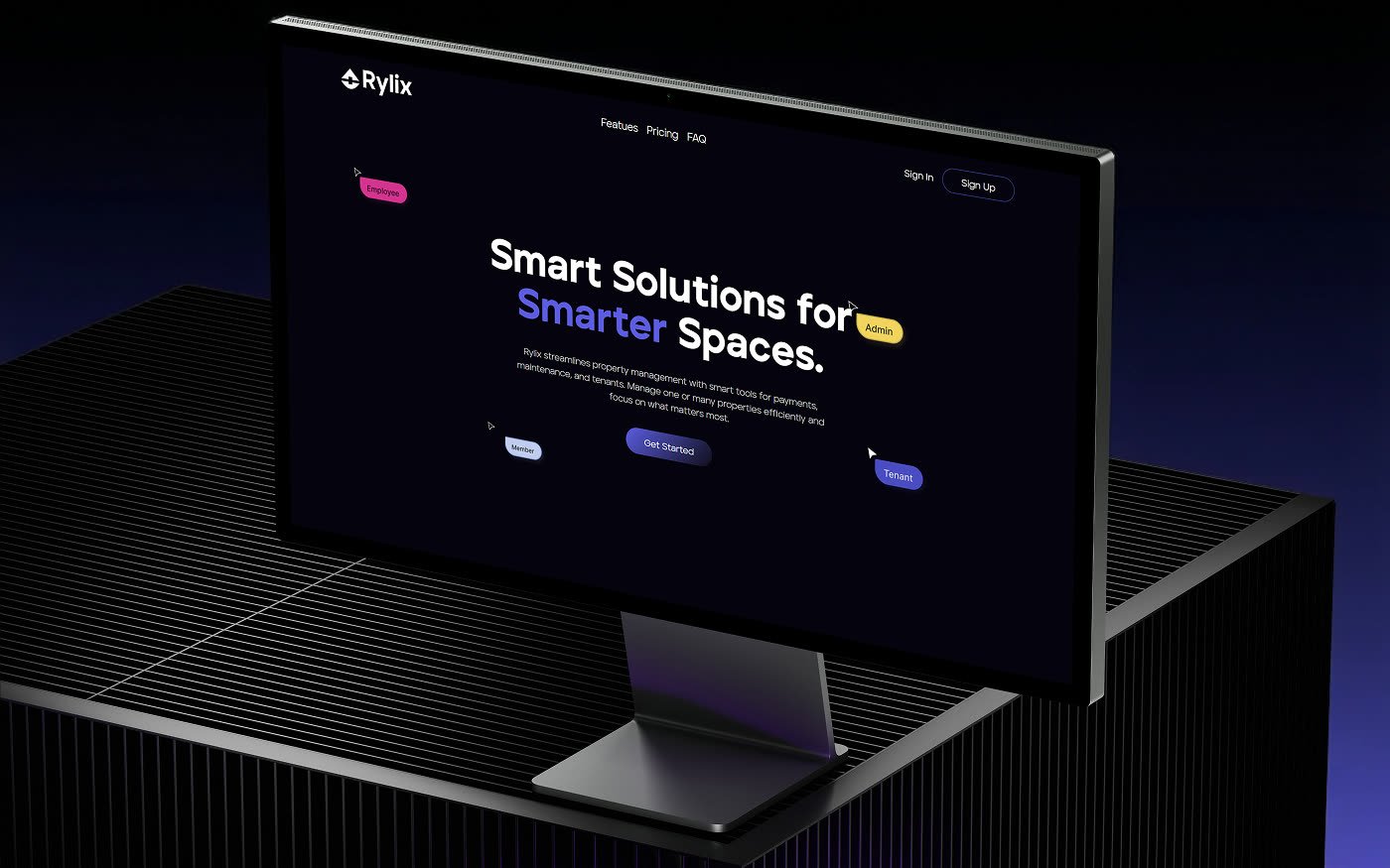 Rylix SaaS branding and landing page